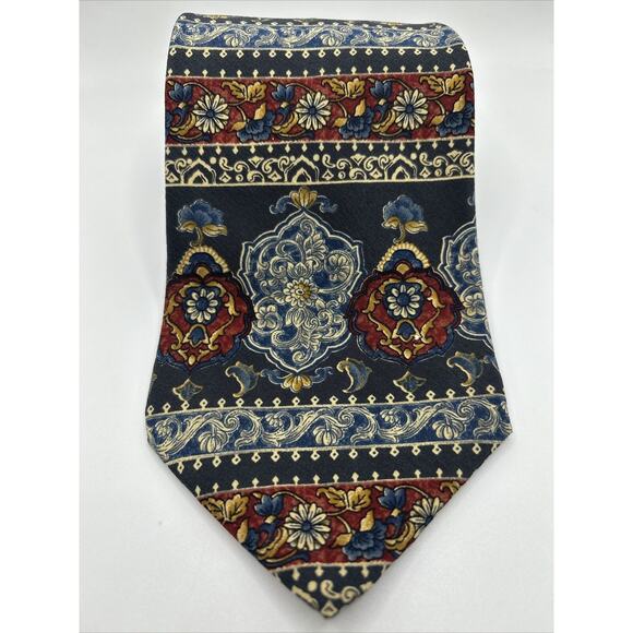 THE METROPOLITAN MUSEUM OF ART MADE IN CANADA MULTI COLOR NECKTIE TIE 56” - Picture 1 of 7